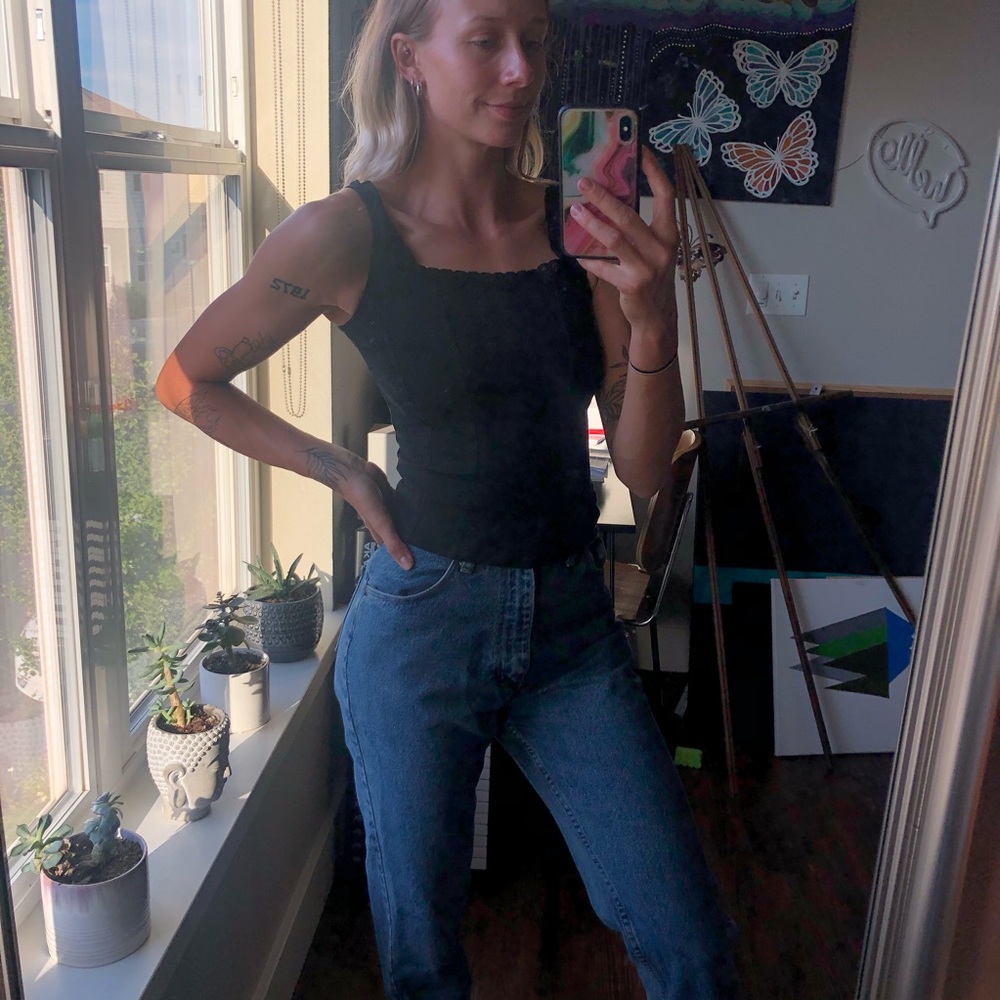 Black Lace Top